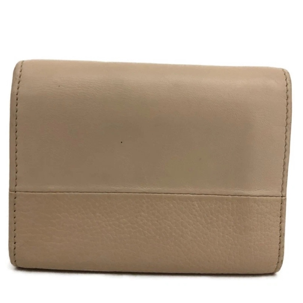Chloé Leather Wallet Chloe Indy Leather Trifold Wallet Purse Pink authentic - Picture 5 of 16